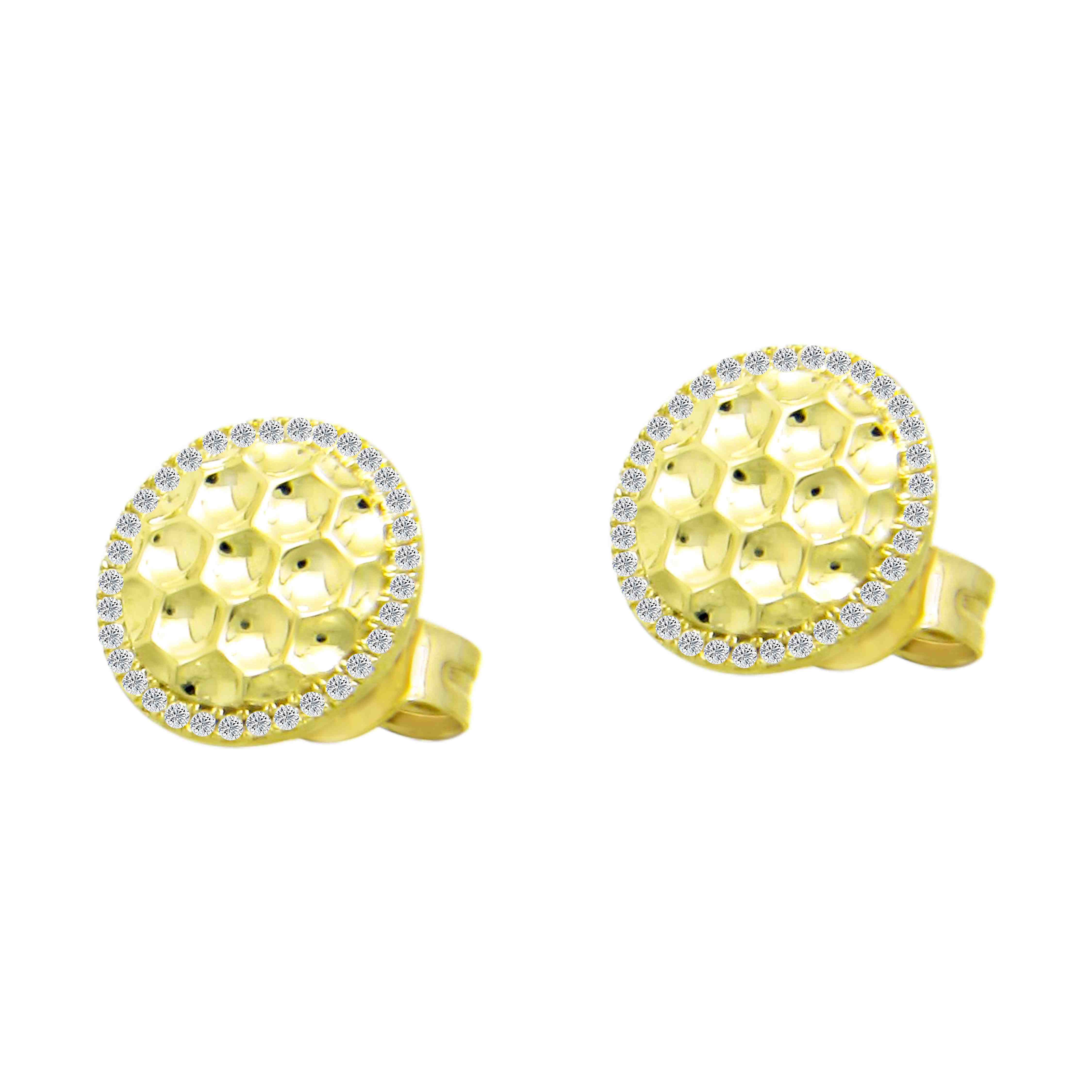 Round Stud Earring ER23112A